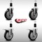 Service Caster 5'' SS Black Poly Swivel 1-3/8'' Expanding Stem Caster Set 2 Total Lock Brakes, 4PK SCC-SSEXTTL20S514-PPUB-BLK-2-S-2-138 - alternate 3
